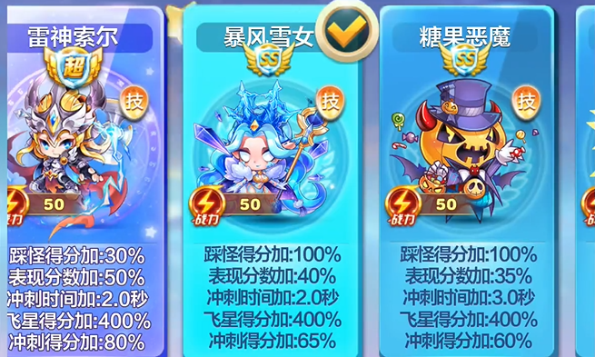 天天酷跑竞速模式什么角色好用