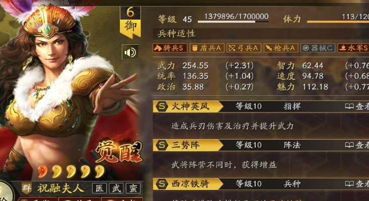 三国志战略版祝融夫人怎么玩