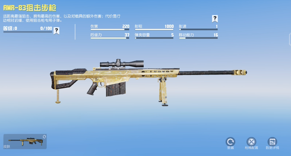 荒野行动哪个步枪好用