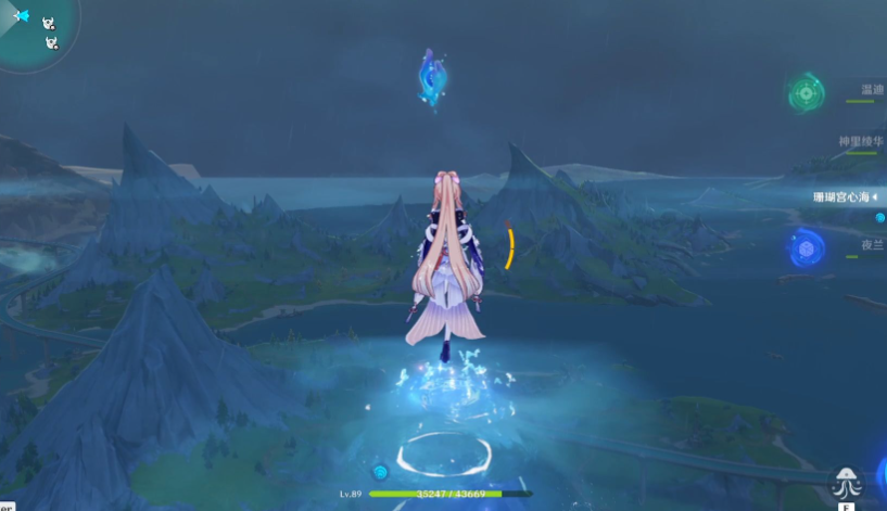 原神珊瑚宫瀑布上方神瞳怎么拿