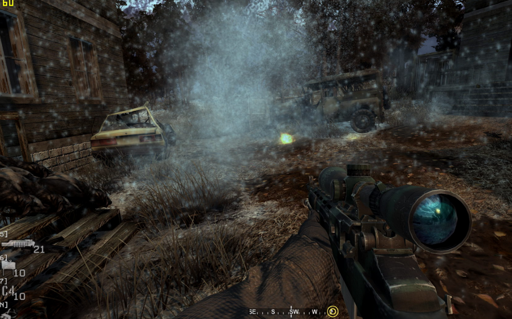 使命召唤4怎么过狙击关