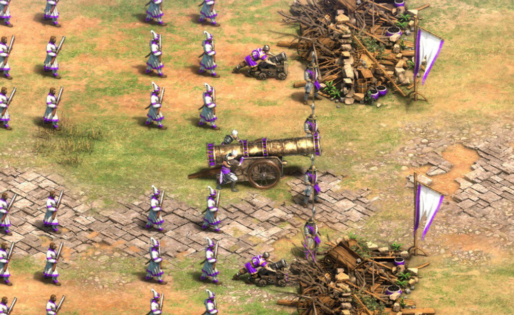 帝国时代2什么武器克制手推炮