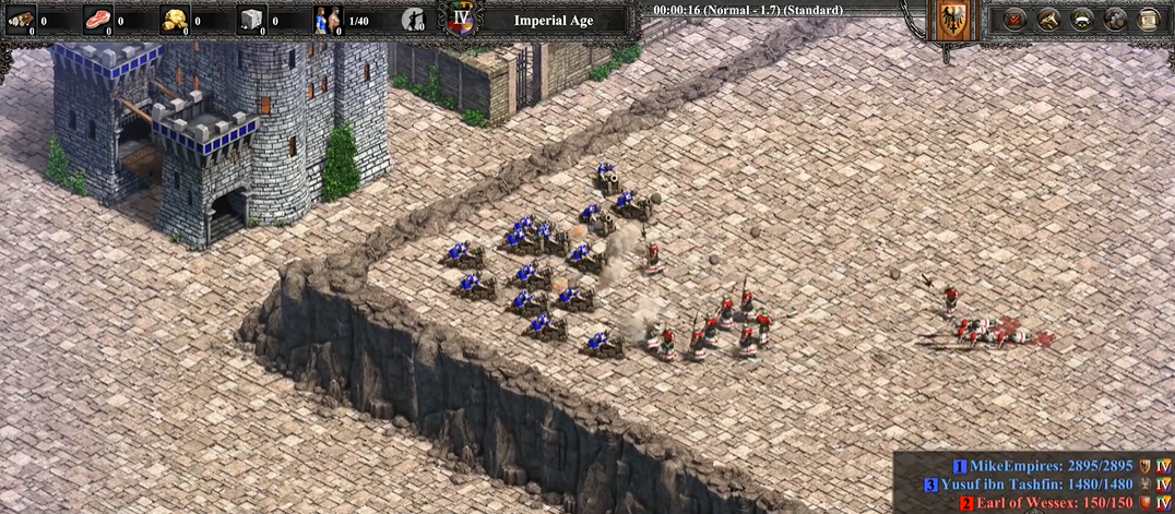 帝国时代2什么武器克制手推炮