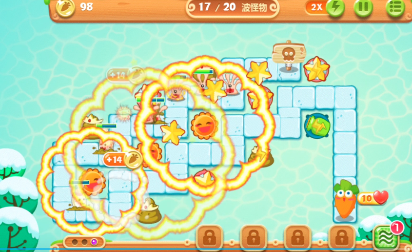 保卫萝卜2第六关怎么过