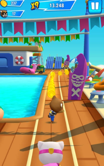 汤姆猫跑酷怎么过河