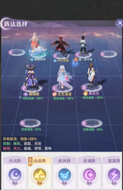 长安幻想普陀用什么阵法