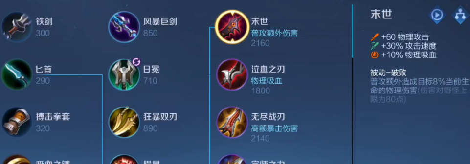 王者荣耀六末世鲁班出装是什么