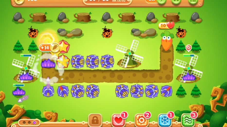 保卫萝卜2第23关怎么通关 保卫萝卜2第23关怎么通关