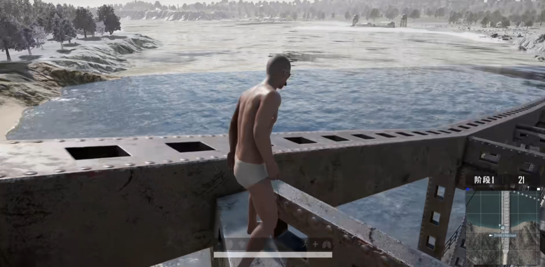 绝地求生天桥怎么上顶