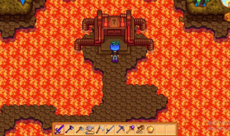 星露谷物语姜岛火山怎么去