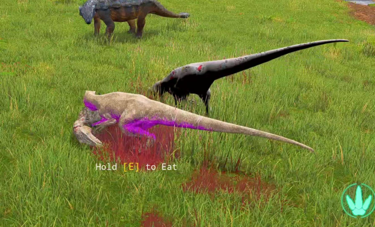 恐龙岛怎么叼着食物走的呢