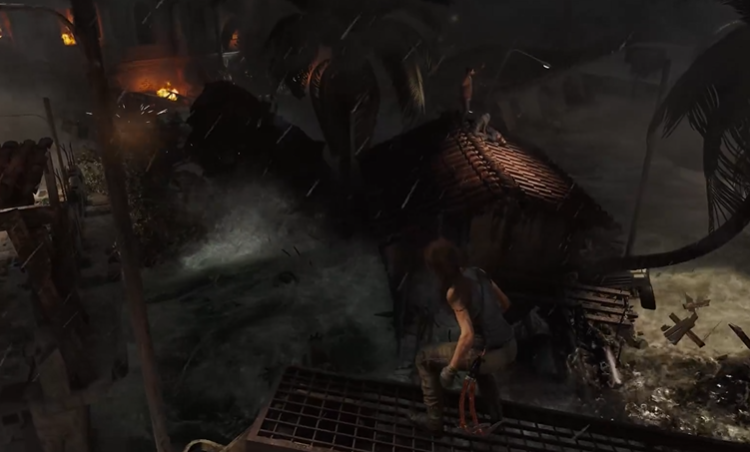 古墓丽影暗影灭顶洪流怎么过