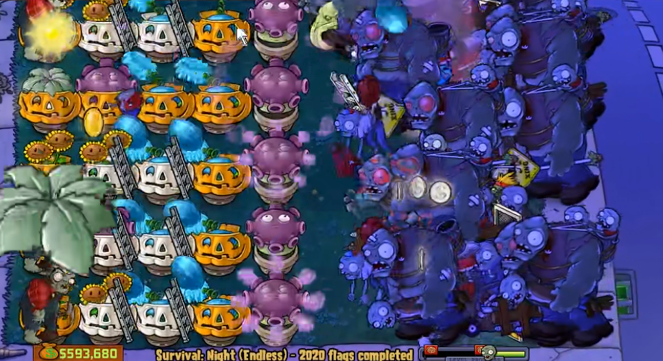 植物大战僵尸原版黑夜无尽怎么过