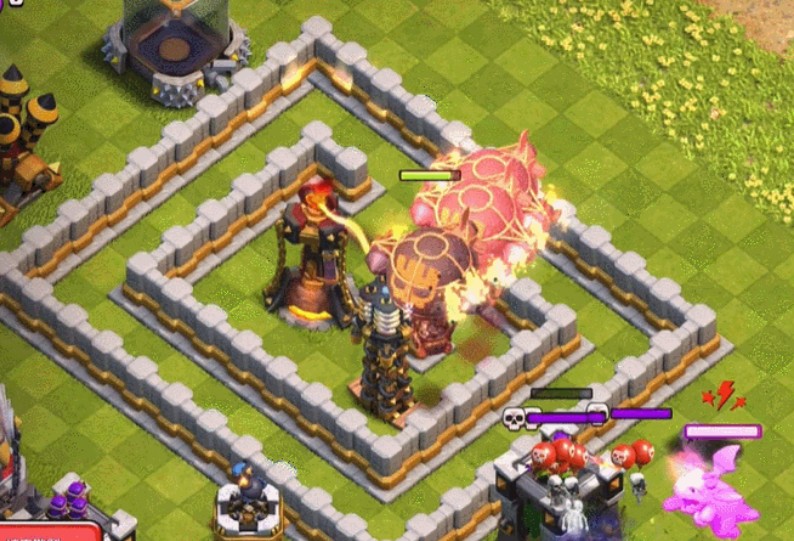 部落冲突粉红挑战咋打的