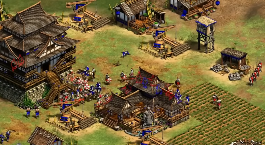 帝国时代2怎么修城墙