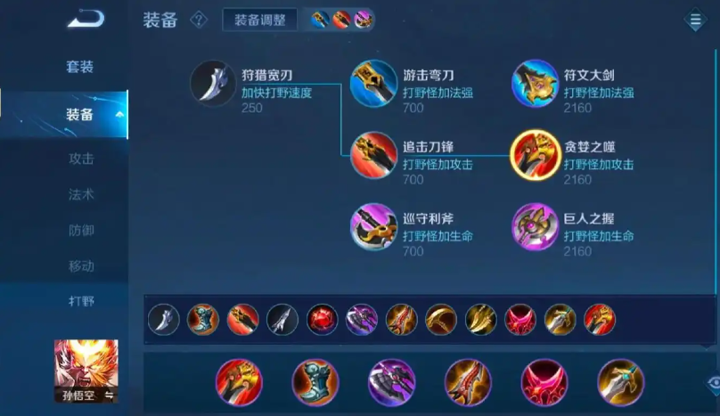 王者荣耀孙悟空出装怎么出